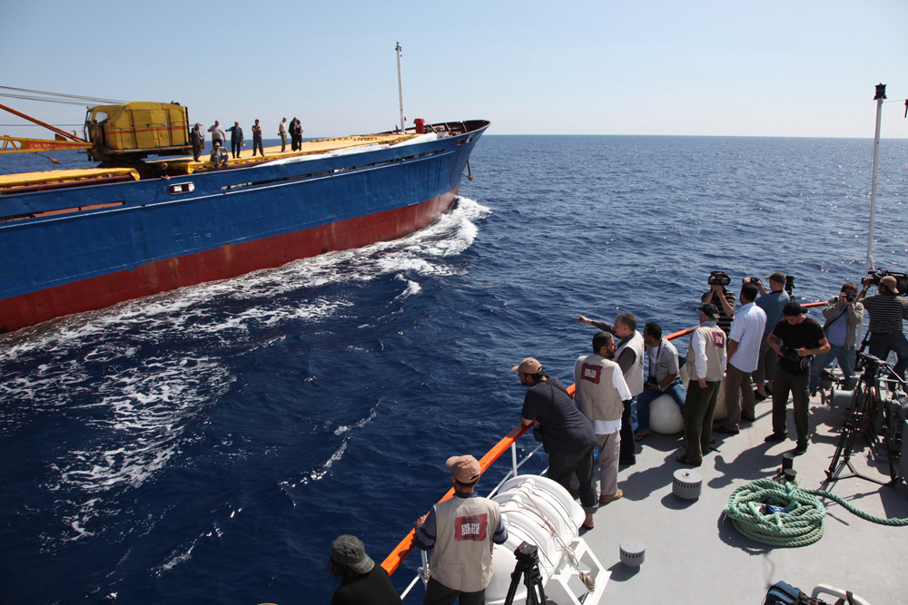 ΚΡΙΣΙΜΕΣ ΩΡΕΣ ΓΙΑ ΤΟΝ «ΣΤΟΛΟ ΤΗΣ ΕΛΕΥΘΕΡΙΑΣ»Αντιμέτωποι με τους Σιωνιστές στο δρόμο προς τη Γάζα