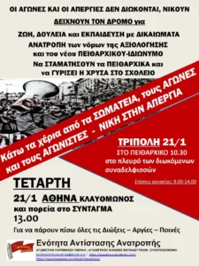 Η Απεργία δε διώκεται, νικά!